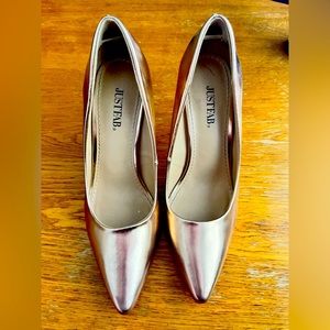 Rose Gold Just Fab Heels